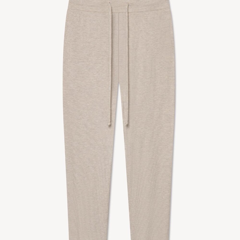 Éterne Drawstring Pant in Heather Oatmeal